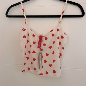SKIMS Lana Del Rey Valentine’s Day Red Heart Print Cami